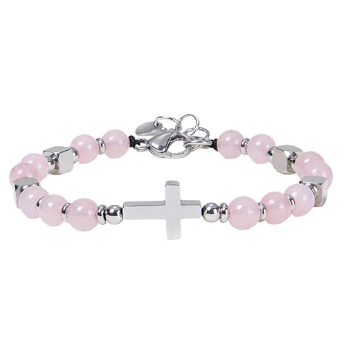 RWGSNB Bergkristall Armband Damen Sternzeichen Armband für Damen und Herren 6 Mm Naturstein Armbänder Dehnbar 12 Sternbilder Perlen Edelstein Armreifen Reiki Yoga Heilkristall Schmuck Einzigartige von RWGSNB