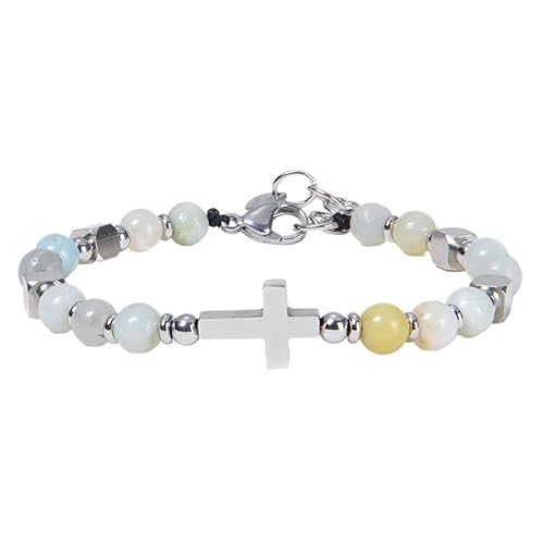 RWGSNB Bergkristall Armband Damen Sternzeichen Armband für Damen und Herren 6 Mm Naturstein Armbänder Dehnbar 12 Sternbilder Perlen Edelstein Armreifen Reiki Yoga Heilkristall Schmuck Einzigartige von RWGSNB