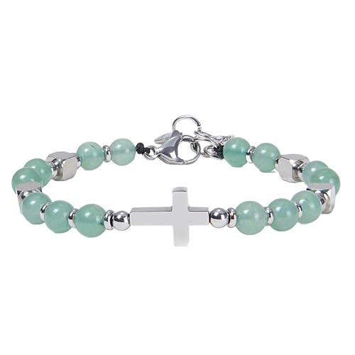 RWGSNB Edelstein Armband Bergkristall Sternzeichen Armband für Damen und Herren 6 Mm Naturstein Armbänder Dehnbar 12 Sternbilder Perlen Edelstein Armreifen Reiki Yoga Heilkristall Schmuck Einzigar von RWGSNB