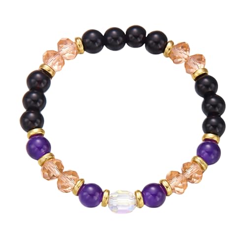 RWGSNB Edelstein Armband Damen, Chakra Armband für Damen Herren 8 Mm Natürliche Chakra Steine Angst Armreifen Energie Edelstein Gleichgewicht Reiki Yoga Armreifen Glückskristall Freundschaftsgesc von RWGSNB