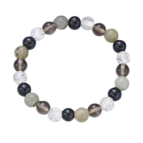 RWGSNB Edelsteinarmband, Chakra Armband für Damen Herren 8 Mm Natürliche Chakra Steine Angst Armreifen Energie Edelstein Gleichgewicht Reiki Yoga Armreifen Glückskristall Freundschaftsgesche von RWGSNB