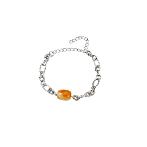 RWGSNB Modisches Freundschaftsarmband, Natürliches Achat-Stein-Charm-Armband, Verstellbare Kette, Energie-Edelstein-Armreifen, Balance-Yoga-Armband, Schmuck Für Damen Und Herren von RWGSNB