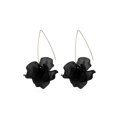 1 Paar Ohrringe Design bunte Harzblume lange Ohrringe böhmische handgemachte Blütenblatt-Anhänger-Ohrringe Damen-Ohrringe (5) von RWRAPS