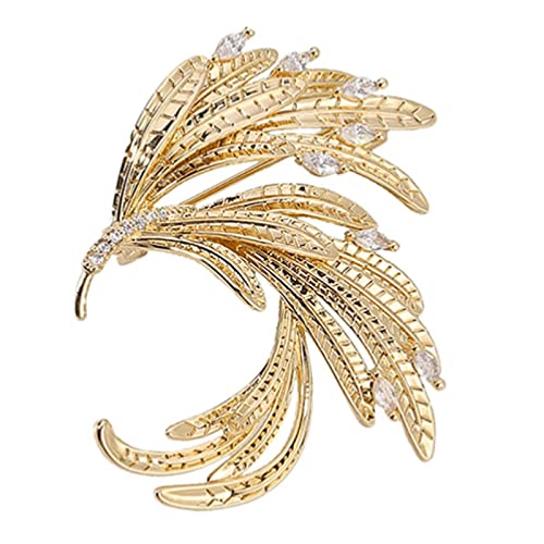 Brosche, farbige Phoenix-Broschen, neue Kragen-Clips für Damen, Schalnadel, Emaille-Kragennadel, Schmuck, Brustnadeln, Dekor, Anstecknadel (18 Karat Gold) von RWRAPS