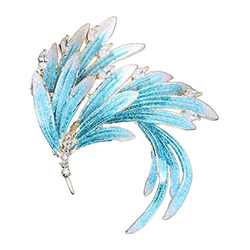 Brosche, farbige Phoenix-Broschen, neue Kragen-Clips für Damen, Schalnadel, Emaille-Kragennadel, Schmuck, Brustnadeln, Dekor, Anstecknadel (blau) von RWRAPS