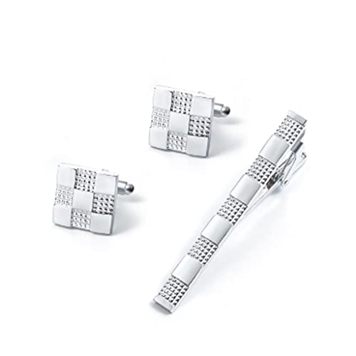 Herren-Manschettenknöpfe aus Metall, Lavalier-Set, Herren-Hemd-Accessoires, Lavalier-Manschettenknöpfe-Set von RWRAPS