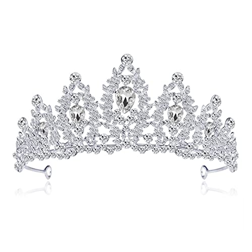 KronenHochzeitskrone Brautkopfschmuck Silber Strass Kristall Diadem Prinzessin Kronprinzessin Kopfschmuck Hochzeit Prinzessin(Da015 a) von RWRAPS