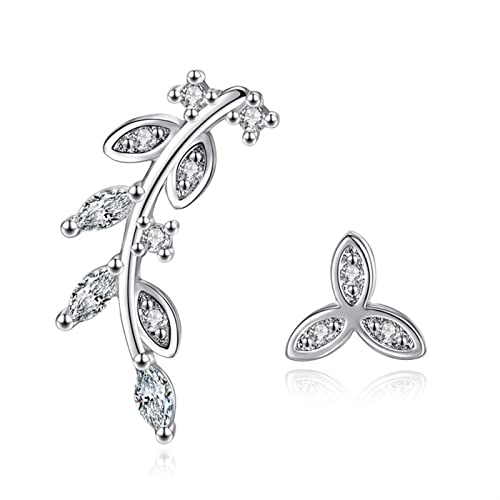 Modische Ohrringe für Damen, modischer, glamouröser Schmuck, elegante Blatt-Zweig-Ohrstecker, Accessoires, glamouröser Schmuck, zierliche Ohrringe von RWRAPS