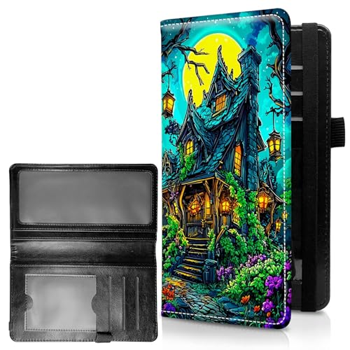 RWUTYTIUL Check Registrieren Abdeckungen für Persönliche Checkbook Frauen & Männer, Große Kapazität Leder Check Book Cover mit Stifthalter Checks Organizer Damen Kartenbrieftasche RFID Blockieren von RWUTYTIUL