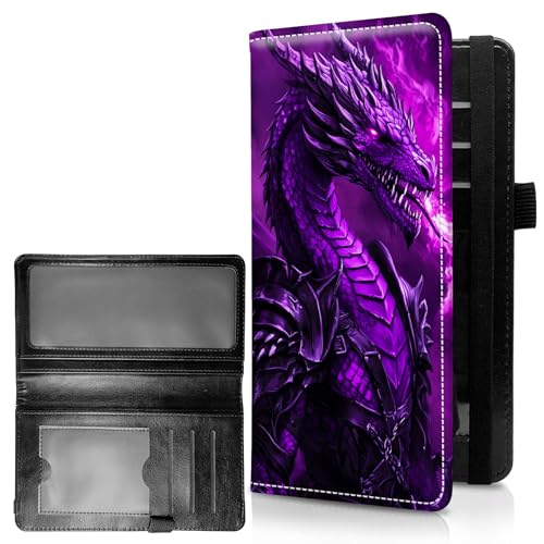 RWUTYTIUL Check Registry Covers for Persönliches Checkbook Frauen & Männer, Große Kapazität Leder Check Book Cover mit Stifthalter Checks Organizer Damen Kartenbrieftasche RFID Blockieren, Checkbook von RWUTYTIUL