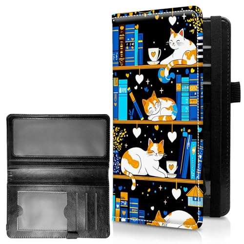 RWUTYTIUL Check Registry Covers for Persönliches Checkbook Frauen & Männer, Große Kapazität Leder Check Book Cover mit Stifthalter Checks Organizer Damen Kartenbrieftasche RFID Blockieren, Checkbook von RWUTYTIUL