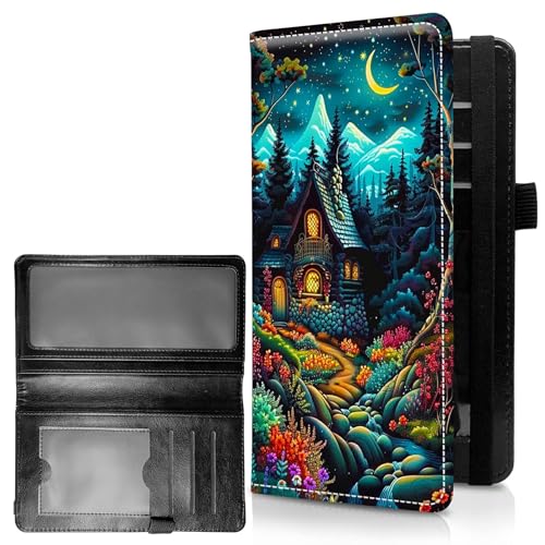 RWUTYTIUL Check Registry Covers for Persönliches Checkbook Frauen & Männer, Große Kapazität Leder Check Book Cover mit Stifthalter Checks Organizer Damen Kartenbrieftasche RFID Blockieren, Checkbook von RWUTYTIUL