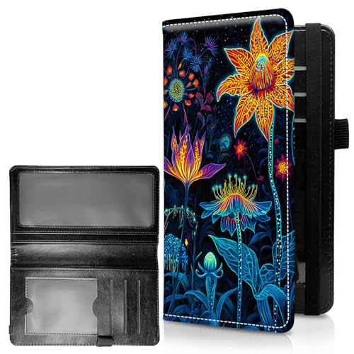 RWUTYTIUL Check Registry Covers for Persönliches Checkbook Frauen & Männer, Große Kapazität Leder Check Book Cover mit Stifthalter Checks Organizer Damen Kartenbrieftasche RFID Blockieren, Checkbook von RWUTYTIUL