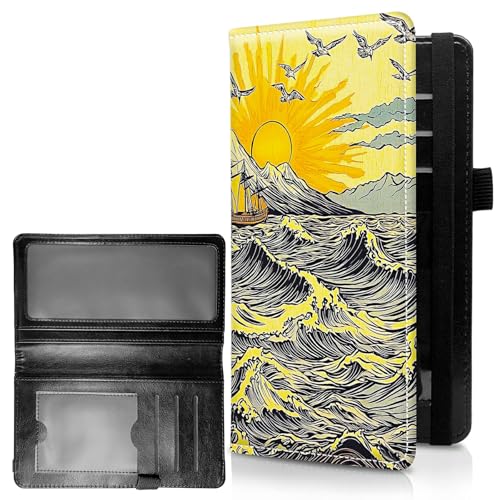 RWUTYTIUL Check Registry Covers for Persönliches Checkbook Frauen & Männer, Große Kapazität Leder Check Book Cover mit Stifthalter Checks Organizer Damen Kartenbrieftasche RFID Blockieren, Lila von RWUTYTIUL