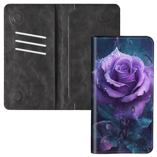 RWUTYTIUL Handy-Geldbörse und Geld-Organizer mit Magnetverschluss, 18,7 x 10 cm, RFID-blockierend, PU-Leder, Smartphone-Geldbörse für Damen und Herren, Führerschein, Münzen, Bargeld, Reisen, Strand von RWUTYTIUL