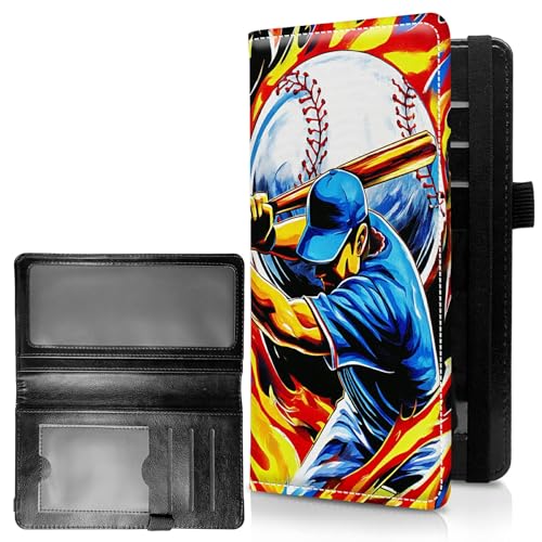 RWUTYTIUL Karierte Hüllen für persönliches Scheckbuch für Damen und Herren, Große Kapazität Leder Kariert Buchumschlag Halter Hülle mit Stifthalter Schecks Organizer Damen Karte Brieftasche Schwein von RWUTYTIUL