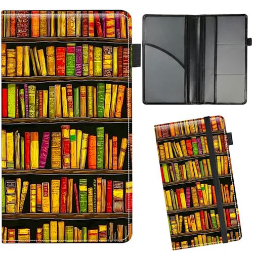 RWUTYTIUL Kfz-Versicherungs- und Registrierungskartenhalter für Damen und Herren, Auto-Zubehör, Dokumente, Organizer, Leder, Papiere, Brieftasche, Etui für Führerschein, Schlüssel, Informationskarten von RWUTYTIUL