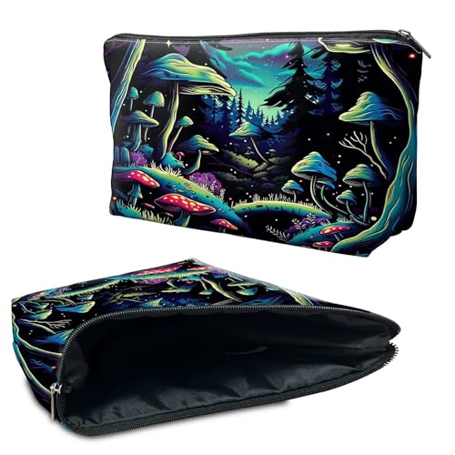 RWUTYTIUL Kosmetiktasche, Make-up-Tasche für Damen, wasserdicht, geräumig, Kulturbeutel, Reisezubehör, kleine Tasche für wichtige Utensilien, Reißverschlusstasche, Bleistift-Organizer-Tasche, Panda von RWUTYTIUL