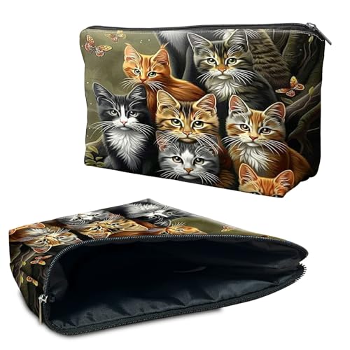 RWUTYTIUL Kosmetiktasche, Make-up-Tasche für Damen, wasserdicht, geräumig, Kulturbeutel, Reisezubehör, kleine Tasche für wichtige Utensilien, Reißverschlusstasche, Bleistift-Organizer-Tasche, Panda, 8 RWUTYTIUL Kosmetiktasche, Make-up-Tasche für Damen, wasserdicht, geräumig, Kulturbeutel, Reisezubehör, kleine Tasche für wichtige Utensilien, Reißverschlusstasche, Bleistift-Organizer-Tasche, Panda, 8 von RWUTYTIUL