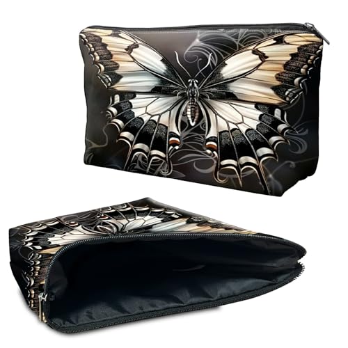 RWUTYTIUL Kosmetiktasche für Geldbörse, Make-up-Taschen für Damen, wasserdicht, geräumig, Kulturbeutel, Reisezubehör, Tasche für wichtige Utensilien, Reißverschluss-Tasche, Bleistift-Organizer-Tasche RWUTYTIUL Kosmetiktasche für Geldbörse, Make-up-Taschen für Damen, wasserdicht, geräumig, Kulturbeutel, Reisezubehör, Tasche für wichtige Utensilien, Reißverschluss-Tasche, Bleistift-Organizer-Tasche von RWUTYTIUL