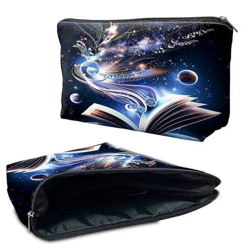 RWUTYTIUL Kosmetiktasche für Geldbörse, Make-up-Taschen für Damen, wasserdicht, geräumig, Kulturbeutel, Reisezubehör, Tasche für wichtige Utensilien, Reißverschluss-Tasche, Bleistift-Organizer-Tasche RWUTYTIUL Kosmetiktasche für Geldbörse, Make-up-Taschen für Damen, wasserdicht, geräumig, Kulturbeutel, Reisezubehör, Tasche für wichtige Utensilien, Reißverschluss-Tasche, Bleistift-Organizer-Tasche von RWUTYTIUL