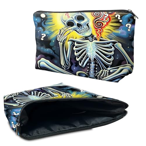 RWUTYTIUL Kosmetiktasche für Geldbörse, Make-up-Taschen für Damen, wasserdicht, geräumig, Kulturbeutel, Reisezubehör, Tasche für wichtige Utensilien, Reißverschluss-Tasche, Bleistift-Organizer-Tasche RWUTYTIUL Kosmetiktasche für Geldbörse, Make-up-Taschen für Damen, wasserdicht, geräumig, Kulturbeutel, Reisezubehör, Tasche für wichtige Utensilien, Reißverschluss-Tasche, Bleistift-Organizer-Tasche von RWUTYTIUL