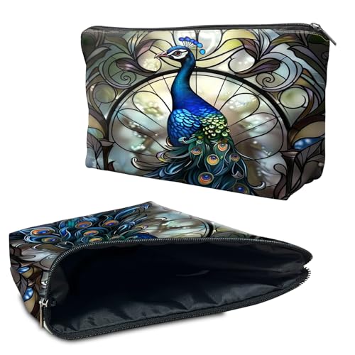 RWUTYTIUL Kosmetiktasche für Geldbörse, Make-up-Taschen für Damen, wasserdicht, geräumig, Kulturbeutel, Reisezubehör, Tasche für wichtige Utensilien, Reißverschluss-Tasche, Bleistift-Organizer-Tasche RWUTYTIUL Kosmetiktasche für Geldbörse, Make-up-Taschen für Damen, wasserdicht, geräumig, Kulturbeutel, Reisezubehör, Tasche für wichtige Utensilien, Reißverschluss-Tasche, Bleistift-Organizer-Tasche von RWUTYTIUL