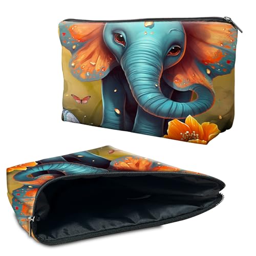 RWUTYTIUL Kosmetiktasche für Geldbörse, Make-up-Taschen für Damen, wasserdicht, geräumig, Kulturbeutel, Reisezubehör, kleine Tasche für wichtige Utensilien, Reißverschluss-Tasche RWUTYTIUL Kosmetiktasche für Geldbörse, Make-up-Taschen für Damen, wasserdicht, geräumig, Kulturbeutel, Reisezubehör, kleine Tasche für wichtige Utensilien, Reißverschluss-Tasche von RWUTYTIUL