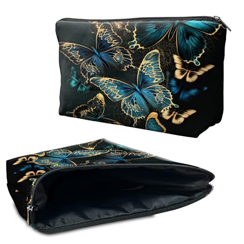 RWUTYTIUL Kosmetiktasche für Geldbörse, Make-up-Taschen für Damen, wasserdicht, geräumig, Kulturbeutel, Reisezubehör, kleine Tasche für wichtige Utensilien, Reißverschluss-Tasche RWUTYTIUL Kosmetiktasche für Geldbörse, Make-up-Taschen für Damen, wasserdicht, geräumig, Kulturbeutel, Reisezubehör, kleine Tasche für wichtige Utensilien, Reißverschluss-Tasche von RWUTYTIUL