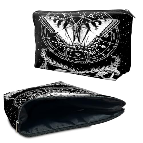 RWUTYTIUL Kosmetiktasche für Geldbörse, Make-up-Taschen für Damen, wasserdicht, geräumig, Kulturbeutel, Reisezubehör, kleine Tasche für wichtige Utensilien, Reißverschluss-Tasche RWUTYTIUL Kosmetiktasche für Geldbörse, Make-up-Taschen für Damen, wasserdicht, geräumig, Kulturbeutel, Reisezubehör, kleine Tasche für wichtige Utensilien, Reißverschluss-Tasche von RWUTYTIUL