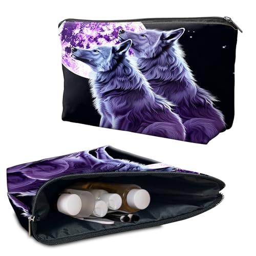 RWUTYTIUL Kosmetiktasche für Geldbörse, Make-up-Taschen für Damen, wasserdicht, geräumig, Kulturbeutel, Reisezubehör, kleine Tasche für wichtige Utensilien, Reißverschlusstasche von RWUTYTIUL