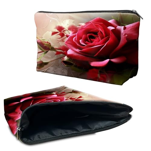 RWUTYTIUL Kosmetiktasche für Geldbörse, Make-up-Taschen für Damen, wasserdicht, geräumig, Kulturbeutel, Reisezubehör, kleine Tasche für wichtige Utensilien, Reißverschlusstasche RWUTYTIUL Kosmetiktasche für Geldbörse, Make-up-Taschen für Damen, wasserdicht, geräumig, Kulturbeutel, Reisezubehör, kleine Tasche für wichtige Utensilien, Reißverschlusstasche von RWUTYTIUL