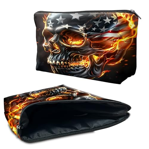 RWUTYTIUL Kosmetiktasche für Geldbörse, Make-up-Taschen für Damen, wasserdicht, geräumig, Kulturbeutel, Reisezubehör, kleine Tasche für wichtige Utensilien, Reißverschlusstasche von RWUTYTIUL