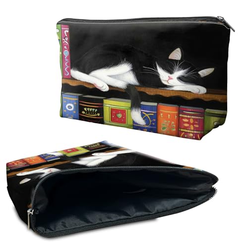 RWUTYTIUL Kosmetiktasche für Geldbörse, Make-up-Taschen für Damen, wasserdicht, geräumig, Kulturbeutel, Reisezubehör, kleine Tasche für wichtige Utensilien, Reißverschlusstasche RWUTYTIUL Kosmetiktasche für Geldbörse, Make-up-Taschen für Damen, wasserdicht, geräumig, Kulturbeutel, Reisezubehör, kleine Tasche für wichtige Utensilien, Reißverschlusstasche von RWUTYTIUL