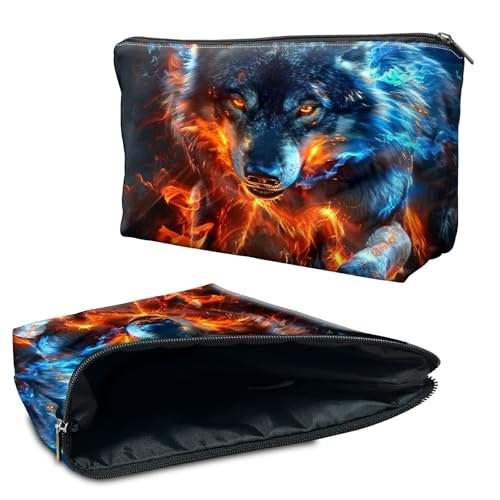 RWUTYTIUL Kosmetiktasche für Geldbörse, Make-up-Taschen für Damen, wasserdicht, geräumig, Kulturbeutel, Reisezubehör, kleine Tasche für wichtige Utensilien, Reißverschlusstasche von RWUTYTIUL