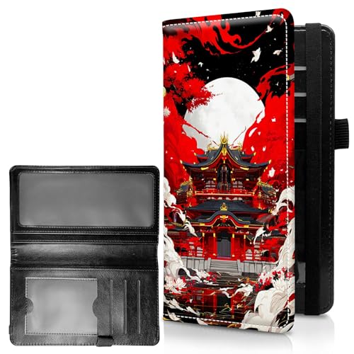 RWUTYTIUL Personalisierte Scheckbücher für Damen und Herren, Große Kapazität Leder Kariert Buchumschlag Halter Hülle mit Stifthalter Schecks Organizer Damen Kartenhalter Geldbörse, Checkbook-906 von RWUTYTIUL