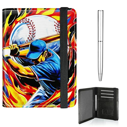 RWUTYTIUL Purple Dragon Reisepasshülle für Reisen, Damen, Herren, Leder, Reisepass- und Impfkartenhalter, Kombi, Gummiband, Brieftasche, RFID-blockierend, Reisepässe, Buchhalter mit Stift von RWUTYTIUL