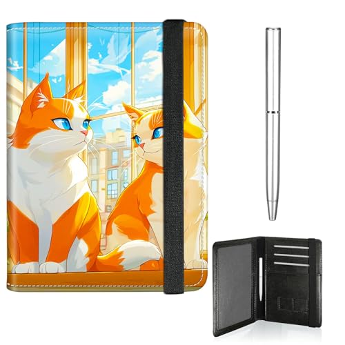 RWUTYTIUL Reisepasshülle für Reisen, Damen, Herren, PU-Leder, Reisepass- und Impfkartenhalter, Kombi, Gummiband, Brieftasche, RFID-blockierend, Reisepasshalter, Drache, 681 von RWUTYTIUL