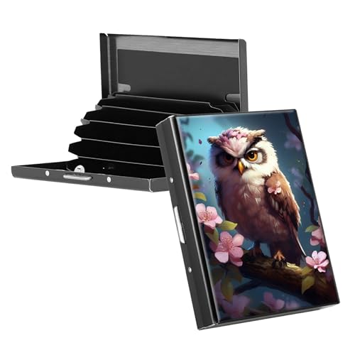 RWUTYTIUL Visitenkartenetui aus Metall für Damen und Herren, Aluminium, RFID-Kartenhalter, rechteckig, Kreditkartenetui für Kreditkarten, Ausweise, Reisebrieftasche, Kolibri, Blumenadler RWUTYTIUL Visitenkartenetui aus Metall für Damen und Herren, Aluminium, RFID-Kartenhalter, rechteckig, Kreditkartenetui für Kreditkarten, Ausweise, Reisebrieftasche, Kolibri, Blumenadler von RWUTYTIUL