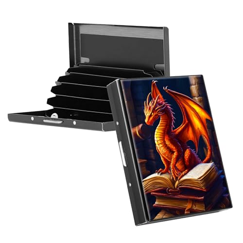 RWUTYTIUL Visitenkartenetui aus Metall für Damen und Herren, Aluminium, RFID-Kartenhalter, rechteckig, Kreditkartenetui für Kreditkarten, Ausweise, Reisebrieftasche, Kolibri, KBE-676 von RWUTYTIUL