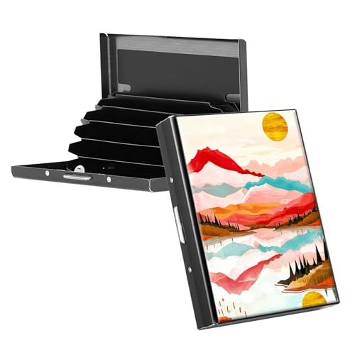 RWUTYTIUL Visitenkartenetui aus Metall für Damen und Herren, Aluminium, RFID-Kartenhalter, rechteckig, Kreditkartenetui für Kreditkarten, Ausweise, Reisebrieftasche, Zubehör, Kolibri-Blume, KBE-720 RWUTYTIUL Visitenkartenetui aus Metall für Damen und Herren, Aluminium, RFID-Kartenhalter, rechteckig, Kreditkartenetui für Kreditkarten, Ausweise, Reisebrieftasche, Zubehör, Kolibri-Blume, KBE-720 von RWUTYTIUL