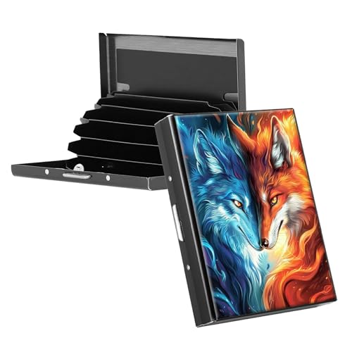 RWUTYTIUL Visitenkartenetui aus Metall für Damen und Herren, RFID-Kartenhalter, rechteckig, Kreditkartenetui für Kreditkarten, Ausweise, Reisebrieftasche, Zubehör, amerikanisches Hirsch, Roter, blauer RWUTYTIUL Visitenkartenetui aus Metall für Damen und Herren, RFID-Kartenhalter, rechteckig, Kreditkartenetui für Kreditkarten, Ausweise, Reisebrieftasche, Zubehör, amerikanisches Hirsch, Roter, blauer von RWUTYTIUL