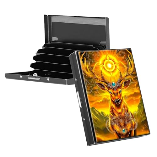 RWUTYTIUL Visitenkartenhalter für Geldbörse, schlankes Aluminium, RFID-Tasche, Metall, rechteckig, Tarjetero-Etui für Kreditkarten, Ausweise, Reisezubehör, Damen und Herren, Violett, KBE-885 von RWUTYTIUL