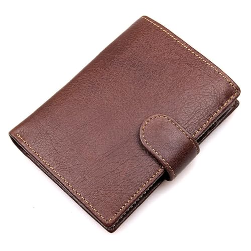 RWXCOW Leder Geldbörse Herren I Echtleder Portmonee Herren I RFID Schutz I Querformat I Herren Geldbörse mit Münzfach I 11/13/16 Kartenfächer I Geldbeutel Herren I eleganter Box I B-Braun von RWXCOW