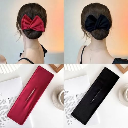 Französische Haarspangen für Damen, Elegante Haarklammern (2-piece set of bow clips) von RXBSLZN