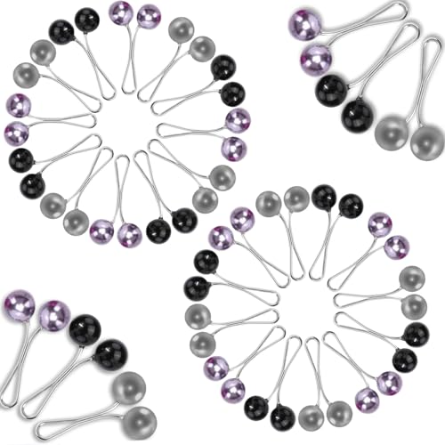 RXKFIGX 24 Stück U-Form Clip Muslim Hijab Pins Clips Damen Hijab Pins Clips Perle Clip Schal Pin Kopftuch Klammern Frauen Pullover Hijab Pins Set Für Kleidung Haare Schals Tücher 3 Farbe von RXKFIGX