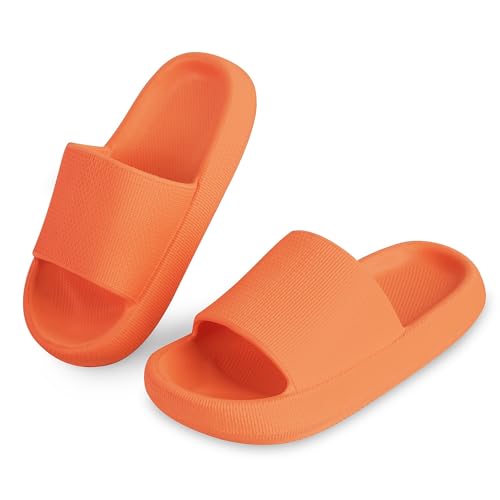 RXLLDOLY Badeschuhe Damen Herren Hausschuhe Cozislides Badelatschen Damen Rutschfest Weich Schlappen Wolkenschuhe Sommer Pantoletten Badeschlappen Innen/Außen RXLLDOLY Badeschuhe Damen Herren Hausschuhe Cozislides Badelatschen Damen Rutschfest Weich Schlappen Wolkenschuhe Sommer Pantoletten Badeschlappen Innen/Außen von RXLLDOLY