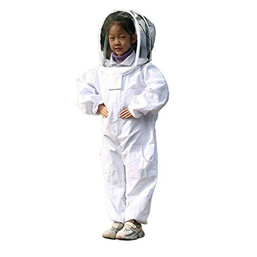 RXYNLL Imkerei Anzug Kinder Imkeranzug mit Schleier Anti-Biene Overall Imker Kostüm für Bienenzüchter von RXYNLL