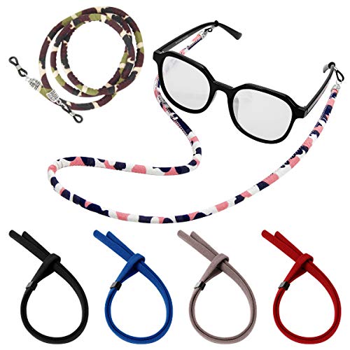 Ryaco Brillenband Brillenkette Damen Brillenkordel Herren Brillenschnur für Sonnenbrillen, Lesebrillen, Schutzbrille- Set aus 6 Stück Brillenbänder von Ryaco