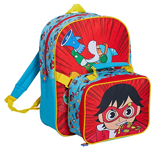 RYAN'S WORLD Rucksack mit Lunchtasche für Kinder, abnehmbares passendes Schulranzen-Reiseset RYAN'S WORLD Rucksack mit Lunchtasche für Kinder, abnehmbares passendes Schulranzen-Reiseset von RYAN'S WORLD